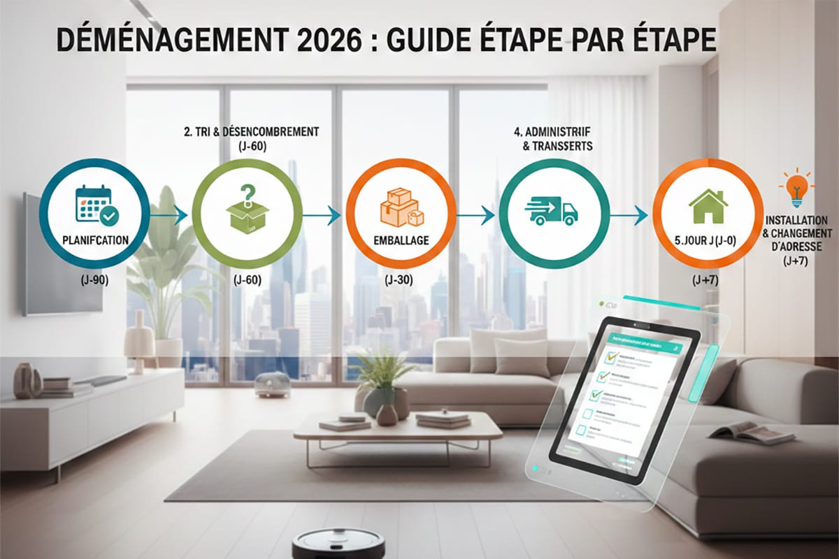 Comment préparer son déménagement étape par étape en 2026 ?