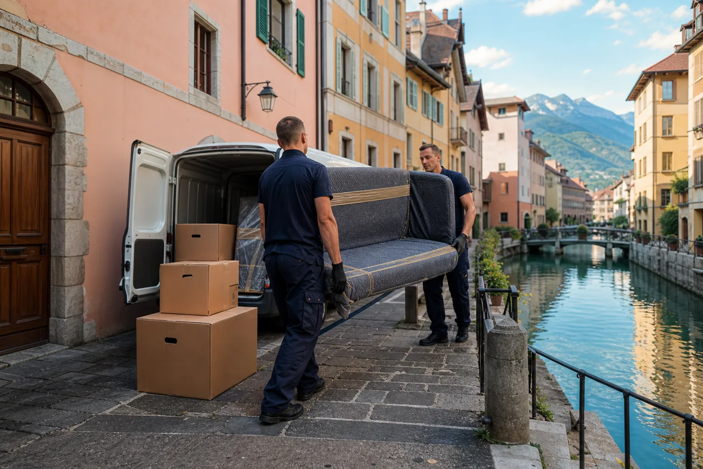 Déménageurs professionnels dans le centre ancien d’Annecy